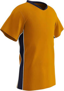 Camisetas de fútbol americano transpirable verano 100% algodón mangas completas con cuello contraste paneles laterales y detalle de tubería - Product Image 4