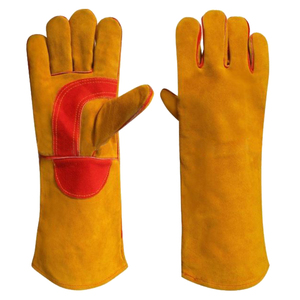 Saleh Enterprises Heat Resistant Thermal Welding Gloves Breathable Outdoor Heavy Duty Leather Touchscreen Fireproof Safety Work - Product Image 1