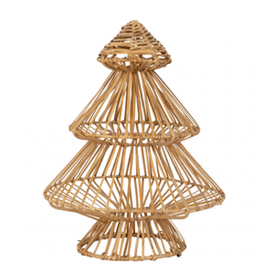 MASEL Juego de 3 Cestas de Bambú Reutilizables para Invierno, Estilo Clásico/Postmoderno, Multiusos, para Decoración del Hogar y Almacenamiento - Product Image 1