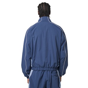 Ensemble de survêtement en nylon à deux pièces avec logo personnalisé, de haute qualité, à séchage rapide, fermeture éclair réfléchissante, survêtement léger pour hommes - Product Image 3