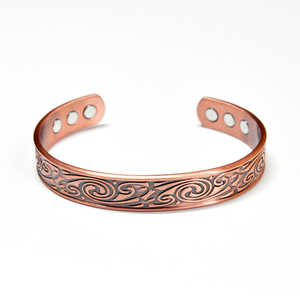 High Quality Royal Artisans Pure <b>Copper</b> Cuff <b>Bracelets</b> for Unisex Custom Logo Packaging Classic Style Wedding/Engagement/Gift - Product Image 5