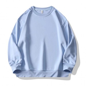 เสื้อสเวตเตอร์ไม่มีฮู้ดสำหรับผู้ชายเสื้อสเวตเตอร์เปล่าสำหรับใส่ได้ทั้งชายและหญิงมีฮู้ดสีขาวปักลายสีทึบเทคนิคการระเหิดสำหรับฤดูหนาว - Product Image 3