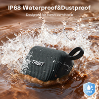 Enceinte sans fil Tribit Pocket Go originale |   Son puissant de 7 W |   Indice de protection IP68 pour les aventures en plein air |   Longue durée de vie de la batterie