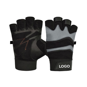 Mujeres Hombres Gimnasio Fitness Body Building Entrenamiento Medio dedo Logotipo personalizado Guantes de gimnasio para la venta - Product Image 6