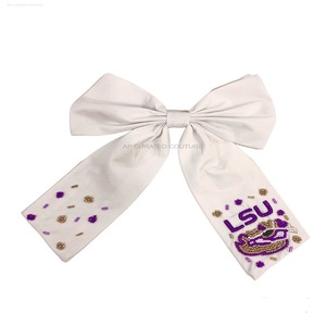 Lazos de Cinta con Cuentas Personalizados y Elegantes, Hechos a Mano, Multicolores, de Tela de Algodón de Moda, con Cuentas de Semillas, para el Cabello - Product Image 6