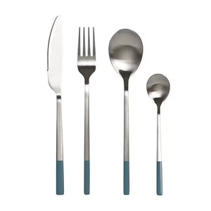 Lot de 5 couverts en acier inoxydable, couverts plaqués or rose, idéal pour la cuisine, le café, la maison, la conception martelée - Product Image 4