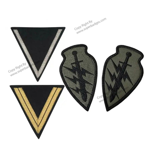 Écusson brodé de qualité supérieure, personnalisable en couleur et en taille, avec 1 à 4 bandes, insigne de grade, pour accessoires d'uniforme, toutes saisons, en polybag - Product Image 4