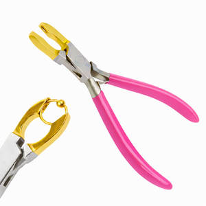 Pince à anneaux de fermeture de type boucle de marque personnalisée avec mâchoires dorées, outil de fermeture d'anneaux de jonction pour bijoux, fabricant OEM ODM - Product Image 6