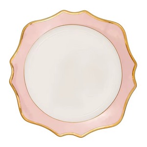 Assiette de présentation élégante en or rose pour décor de table de mariage et repas raffiné, parfaite pour les fêtes, les événements et les occasions festives - Product Image 5
