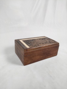 Boîte à bijoux en bois personnalisée avec serrure, ensemble de boîtes à bijoux en bois, nouveaux modèles de haute qualité, noyer noir, boîte à bracelets en bois faite à la main - Product Image 3