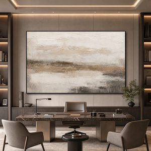 Textured Wabi Sabi Abstract Landscape Painting <b>Framed</b> <b>Canvas</b> Art Minimalist Oil Hand Painted Indoor Decor - Product Image 6