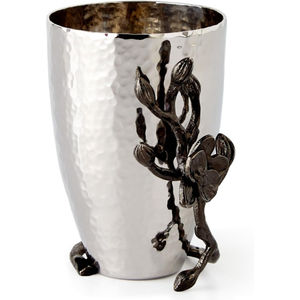 Florero decorativo de latón dorado de diseño elegante con patrón de hojas, maceta de Metal creativa para el hogar, sala de estar, decoración de oficina - Product Image 5