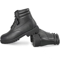 Bottes de travail de protection industrielles unisexes personnalisées chaussures de sécurité à bout en acier utilitaire tige en cuir véritable caoutchouc été automne