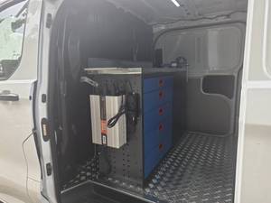 Heavy Duty OEM Mobile Workshop Van Shelving System with <b>Lockable</b> <b>Cabinets</b> and Drawer Storage for Commercial Service Vehicles - Product Image 5