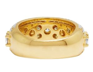 Custom VVS Moissanite Diamond S925 Sterling <b>Silver</b> Hip Hop Iced Out Band <b>Ring</b> For <b>Men</b> - Product Image 5