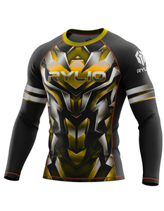 Quick Dry Breathable <b>Men's</b> <b>Compression</b> <b>Shirt</b> Custom Print BJJ Grappling Rash Guard <b>for</b> Fighting Training and Fitness Apparel - Product Image 6