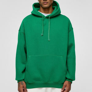 Sweat à capuche pour homme surdimensionné à épaules tombantes avec impression de logo personnalisée, 100% coton, sweat à capuche lourd vierge - Product Image 1