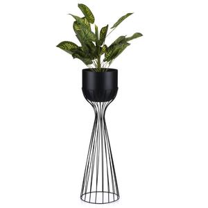 Jarrón de metal fundido dorado de estilo lujoso, mesa central, maceta hecha a mano - Product Image 4