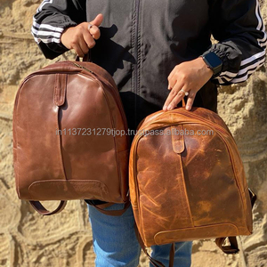 Mochila De piel auténtica hecha a mano para mujer, morral de cuero para oficina y viaje - Product Image 4