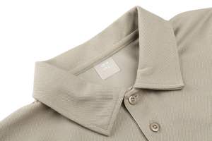 Golf unisexe pour T-Shirt 100% coton 220gsm tissu tricoté de haute qualité personnalisable col dur anti-rétrécissement anti-rides solide - Product Image 2