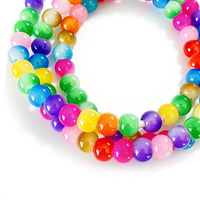 Câble de données USB 4 en 1 élégant décoré de perles arc-en-ciel, cordon de charge pour téléphone portable orné de perles colorées