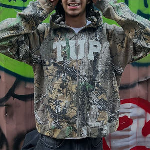 Sudadera con Capucha de Camuflaje de Pato de Primera Calidad Personalizada 2024, Sudadera con Capucha de Camuflaje Táctico con Hojas, Chaqueta con Cremallera y Bordado de Parches, Sudadera con Capucha de Camuflaje para Caza para Hombre - Product Image 4