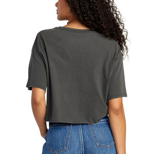 Trendy <b>Ladies</b> Crop <b>Tops</b> For Daily Fashion Wear Slim Fitted <b>Short</b> <b>Sleeve</b> Breathable Soft Fabric Perfect For Bulk Orders - Product Image 4