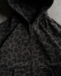 Sudadera con Capucha de Camuflaje Ligera de Nuevo Estilo para Hombre, con Hombros Caídos, Cierre de Cremallera, Diseño Transpirable, Color Sólido, Corte Cuadrado, Hecha a Medida - Product Image 3