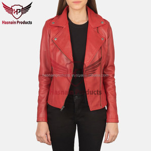 Chaquetas de Cuero de Piel de Oveja de Primera Calidad para Mujer, Personalizadas OEM ODM, Transpirables, Impermeables, Resistentes al Viento, Colores Modernos, Tallas Personalizadas - Product Image 3