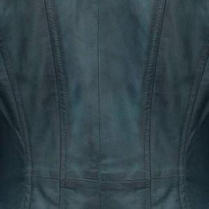 เสื้อแจ็คเก็ตหนังแกะแท้ทรงเข้ารูปสำหรับผู้หญิง ออกแบบพิเศษ คุณภาพสูง สำหรับฤดูหนาว วัสดุผ้าแคนวาสระบายอากาศได้ดี สไตล์ไฮสตรีท - Product Image 3