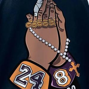 Sweat-shirts streetwear pour hommes en coton épais 100 % avec logo personnalisé brodé en 3D et sérigraphié, vente en gros - Product Image 2