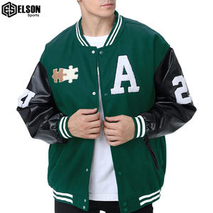 Meilleure vente de blousons bombardiers Letterman à fermeture éclair de couleur personnalisés veste universitaire avec logo personnalisé blousons bombardiers de course pour hommes et femmes - Product Image 2