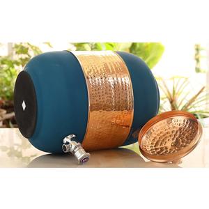 100% distributeur d'eau en cuivre pur design moderne émail imprimé design maison cuisine utiliser pot d'eau en cuivre à faible coût - Product Image 5