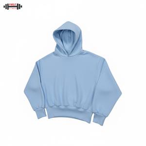 Sudaderas con capucha en blanco Fabricante Lujo 300gsm Invierno Liso Teñido Gota Hombro French Terry 100% Algodón Sudadera con capucha de alta calidad de gran tamaño - Product Image 6