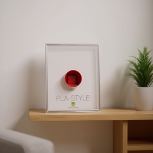 BASIC PLA STYLE 24x30cm <b>Plastic</b> <b>Frame</b> Metallic Silver PLA01 AA 09 Compatible with Bubola & Naibo - Product Image 3