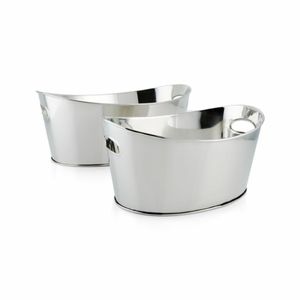 OEM al por mayor de gran capacidad de acero inoxidable de estilo ovalado de lujo con asas más frescas para eventos Bar para champán - Product Image 3