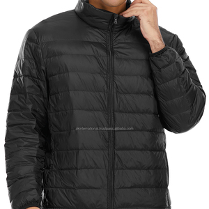 Chaqueta ligera XL para hombre, abrigo cálido con cremallera a prueba de viento, chaqueta acolchada empacable para invierno - Product Image 1
