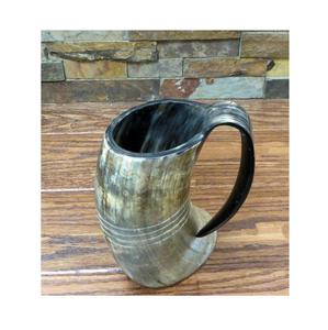 Grande Capacité Rustique Style Viking Tankard Premium Tasse en Corne en Céramique pour Bière Hydromel Café Thé Fêtes-Récipient à Boire Fait à la Main - Product Image 5