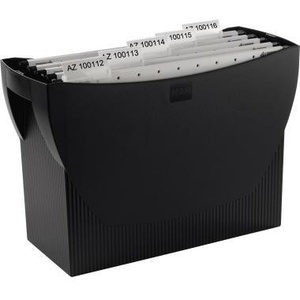 HAN SWING DIN A4 <b>Polystyrene</b> Black Hanging File <b>Box</b> with 20 Hanging Files - Product Image 1