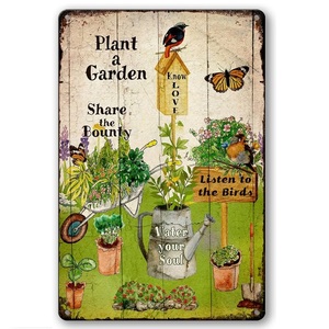 Letreros de jardín de Metal de inspiración Vintage, estaño de hierro hecho a mano personalizado, venta al por mayor, vendedor indio, letrero de aviso Vintage barato - Product Image 5