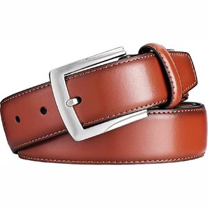 Nuevo cinturón de cuero de vaca genuino informal para hombre 2025 con aleación para hebilla cinturón de cuero de vaca de alta calidad - Product Image 1