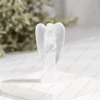 Vente directe usine – Anges en sélénite transparente de 2 pouces, cristal sculpté écologique d'Anshul Impex