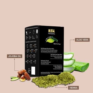 Kit poudre de henné naturel noir imperméable à l'eau OEM semi-permanent teinture des sourcils bon prix pack de recharge de maquillage 6 yeux - Product Image 5