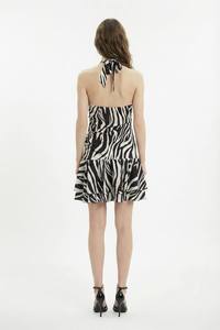 Vestido con Estampado de Cebra para Mujer – Vestido Moderno con Estampado Animal para Moda Casual y Boutique |   Venta al por mayor |   Hecho en Turquía - Product Image 3