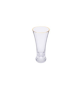 Vasos de Acrílico Transparente con Borde Dorado, Juego de 6 Vasos Elegantes - Product Image 2