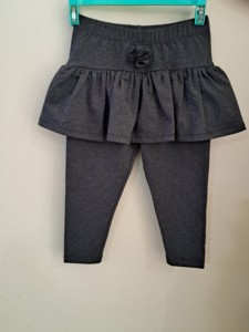 Leggings de Algodón Orgánico con Diseño Moderno para Niñas, Color Gris Oscuro, Estilo Casual y Dulce, Tejidos, Venta al Por Mayor en India - Product Image 2