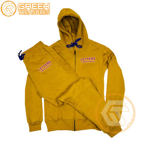 Chándal de Invierno Personalizado 100% Algodón Felpa con Capucha Bordada de Alta Calidad para Fraternidad Griega Psi para Hombre Transpirable - Product Image 3