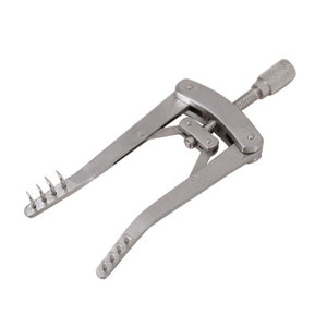 Retractor Autoajustable Alm 4x4 con Puntas Semisafiladas de Acero Inoxidable, Instrumentos Quirúrgicos de Plástico, Base Metálica PE-ASR-0004 CE - Product Image 3
