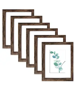 8x10 <b>Picture</b> <b>Frames</b> <b>Rustic</b> Brown Wall Mounting or Tabletop Display 6PCS Sheesham Handmade Wooden Photo <b>Frames</b> - Product Image 1