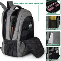 Sac à dos unisexe en nylon de qualité supérieure, sangle détachable, logo personnalisé, fermeture éclair, grande capacité, polyester, vente en gros